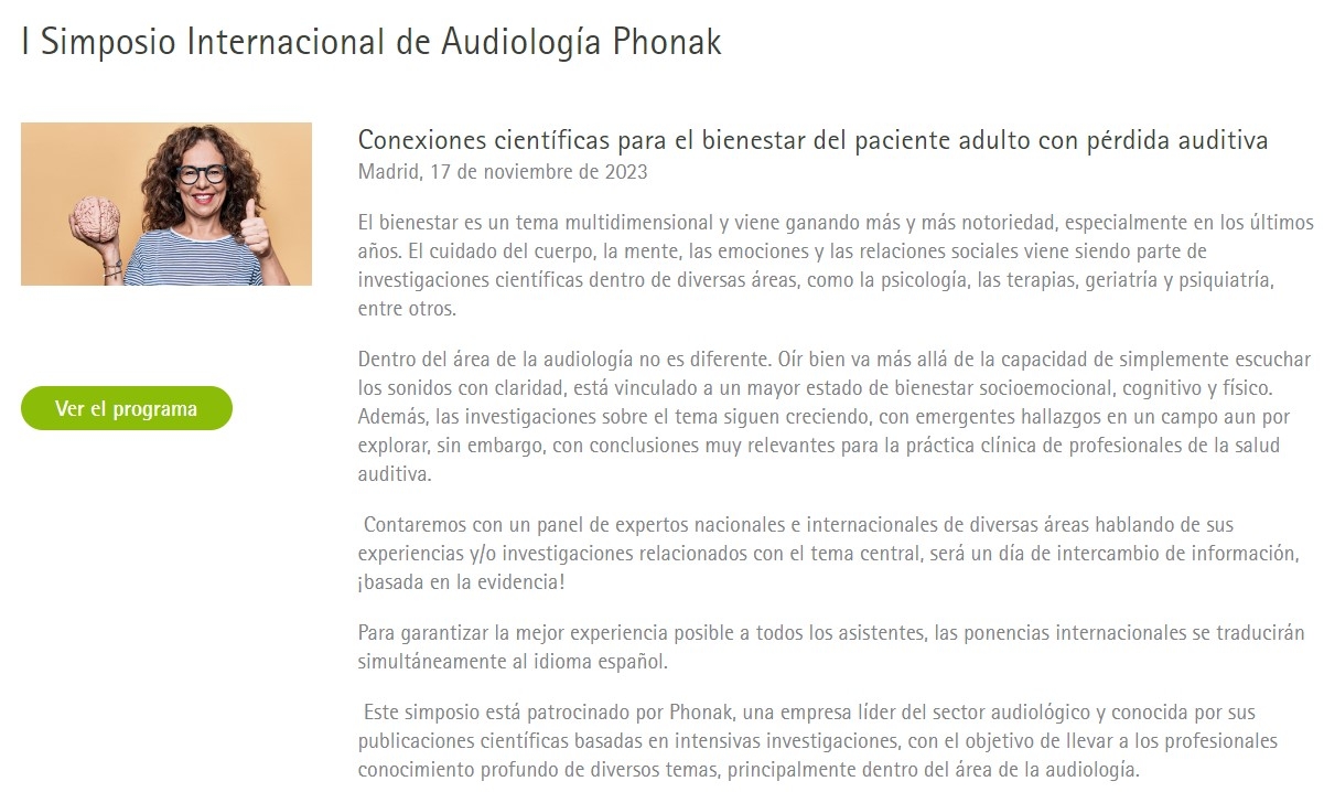 I Simpósio Internacional de Audiología Phonak